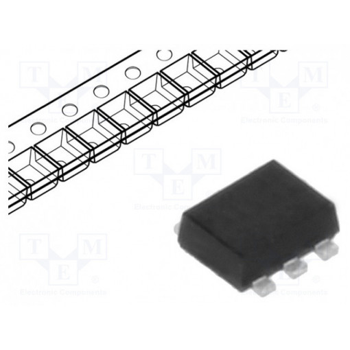 ESDA6V1-5P6; Diode: Transil array; 6.1V; unidirectional,common anode; 150W; STMicroelectronics