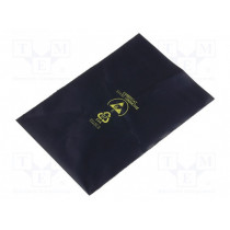 ; Protection bag; ESD; L: 150mm; W: 100mm; Thk: 0.08mm; black; 10÷100kΩ; 