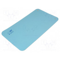 157 60120 BLUE; Bench mat; ESD; 600x1200mm; Thk: 2mm; blue; Rsurf: 5÷500MΩ; 440°C; ELME 157 60120 BLUE; Bench mat; ESD; 600x1200mm; Thk: 2mm; blue; Rsurf: 5÷500MΩ; 440°C; ELME