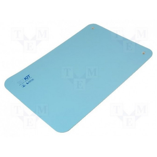 157CUT 6090BLUE; Bench mat; ESD; 600x900mm; Thk: 2mm; blue; Rsurf: 5÷500MΩ; 440°C; ELME 157CUT 6090BLUE; Bench mat; ESD; 600x900mm; Thk: 2mm; blue; Rsurf: 5÷500MΩ; 440°C; ELME