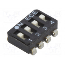 ESL104LTZ; Switch: DIP-SWITCH; Poles number: 4; OFF-ON; 0.025A/24VDC; Pos: 2; ECE