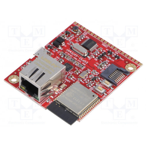 ESP32-GATEWAY; Module: gateway; Ethernet,GPIO,USB,WiFi; base board; 50x62mm; OLIMEX ESP32-GATEWAY; Module: gateway; Ethernet,GPIO,USB,WiFi; base board; 50x62mm; OLIMEX
