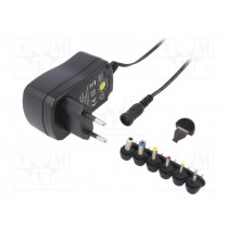 ESPE-12UN-W2E; Power supply: switched-mode; 1A; 12W; Plug: EU; 90÷264VAC; 0÷40°C; ESPE
