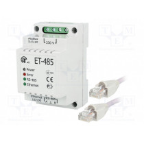 ET-485; Industrial module: converter; RS485/ETHERNET; -35÷55°C; 100Mbps; NOVATEK ELECTRO
