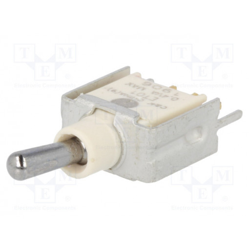 ET01MD1V3BE; Switch: toggle; Pos: 2; SPST; ON-ON; 0.4A/20VAC; 0.4A/20VDC; IP57; C&K
