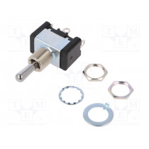 ET110E12-Z; Switch: toggle; Pos: 3; SP3T; ON-OFF-ON; 10A/125VAC; Toggle: round; Nidec Copal Electronics