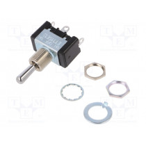 ET115E12-Z; Switch: toggle; Pos: 3; SP3T; ON-OFF-ON; 15A/125VAC; Toggle: round; Nidec Copal Electronics