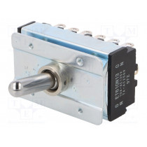 ET610N13-Z; Switch: toggle; Pos: 2; 6PDT; ON-ON; 10A/125VAC; Toggle: round; Nidec Copal Electronics