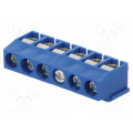 ETB11060B000Z; PCB terminal block; angled 90°; 5mm; ways: 6; on PCBs; 2.5mm2; 8A; ECE