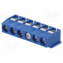 ETB11060B000Z; PCB terminal block; angled 90°; 5mm; ways: 6; on PCBs; 2.5mm2; 8A; ECE