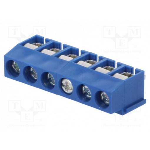 ETB11060B000Z; PCB terminal block; angled 90°; 5mm; ways: 6; on PCBs; 2.5mm2; 8A; ECE