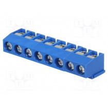 ETB11080B000Z; PCB terminal block; angled 90°; 5mm; ways: 8; on PCBs; 2.5mm2; 8A; ECE