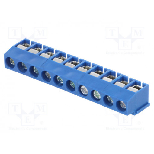 ETB11100B000Z; PCB terminal block; angled 90°; 5mm; ways: 10; on PCBs; 2.5mm2; ECE