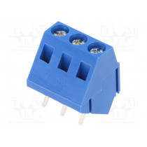 ETB15030B000S; PCB terminal block; angled 35°; 5mm; ways: 3; on PCBs; 2.5mm2; 10A; ECE