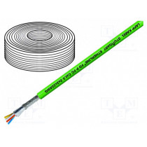 2170893; Wire; ETHERLINE® Cat.5; 5; solid; Cu; 2x2x22AWG; PVC; green; LAPP KABEL