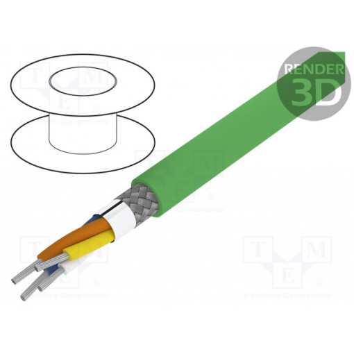 2170906; Wire; SF/UTP,ETHERLINE® TRAIN; 5e; stranded; Cu; 1x4x22AWG; EM 104; LAPP KABEL