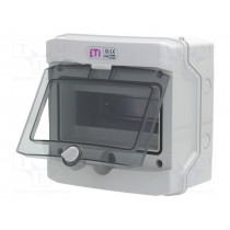 ECH-8G; Enclosure: for modular components; IP65; light grey; No.of mod: 8; ETI POLAM