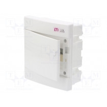 ECM8PO; Enclosure: for modular components; IP40; white; No.of mod: 8; ABS; ETI POLAM