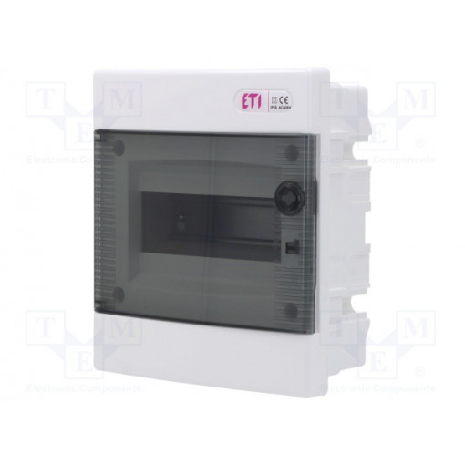 ECM8PT; Enclosure: for modular components; IP40; white; No.of mod: 8; ABS; ETI POLAM