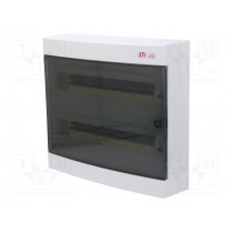 ECT 2X18PT-S; Enclosure: for modular components; IP40; white; No.of mod: 36; ETI POLAM