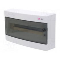 ECT18PT-S; Enclosure: for modular components; IP40; white; No.of mod: 18; ETI POLAM
