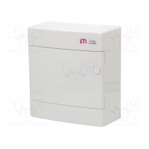 ECT8PO; Enclosure: for modular components; IP40; white; No.of mod: 8; ABS; ETI POLAM