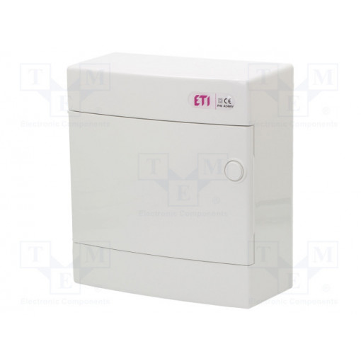 ECT8PO; Enclosure: for modular components; IP40; white; No.of mod: 8; ABS; ETI POLAM