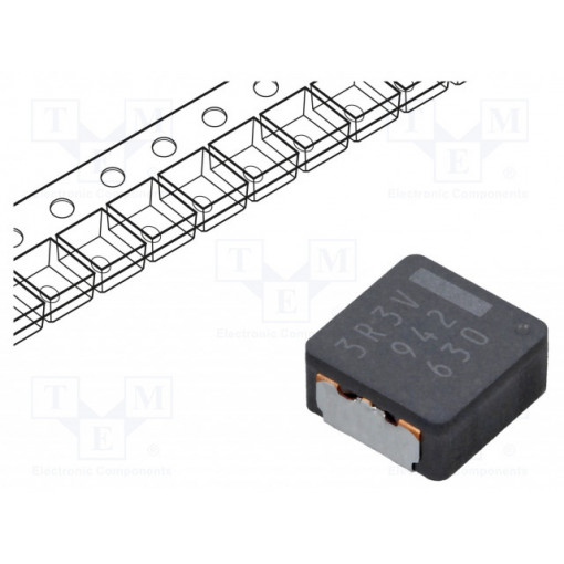 ETQP4M3R3KVK; Inductor: wire; SMD; 3.3uH; 7.6A; 14.1mΩ; 8.5x8x4mm; ±20%; -55÷155°C; PANASONIC