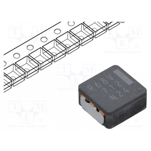 ETQP4MR68KVK; Inductor: wire; SMD; 680nH; 16.6A; 2.92mΩ; 8.5x8x4mm; ±20%; PANASONIC
