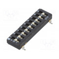 ETS109LTZ; Switch: DIP-SWITCH; Poles number: 9; OFF-ON; 0.025A/24VDC; Pos: 2; ECE ETS109LTZ; Switch: DIP-SWITCH; Poles number: 9; OFF-ON; 0.025A/24VDC; Pos: 2; ECE