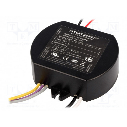 EUC-026S070DS; Power supply: switched-mode; LED; 26W; 19÷37V; 700mA; 90÷305VAC; INVENTRONICS EUC-026S070DS; Power supply: switched-mode; LED; 26W; 19÷37V; 700mA; 90÷305VAC; INVENTRONICS