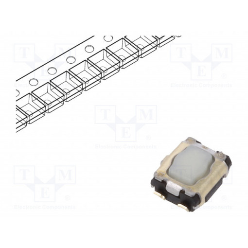 EVPAA702W; Microswitch TACT; SPST; Pos: 2; SMT; none; 3.5N; 2.9x3.5x1.4mm; PANASONIC