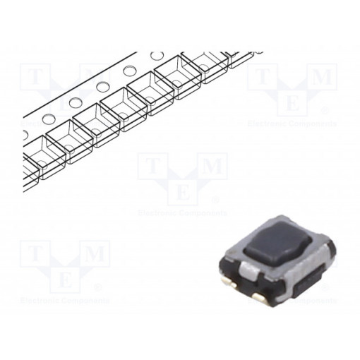 EVPAAU02Q; Microswitch TACT; SPST; Pos: 2; SMT; none; 5N; 2.9x3.5x1.4mm; 1.7mm; PANASONIC