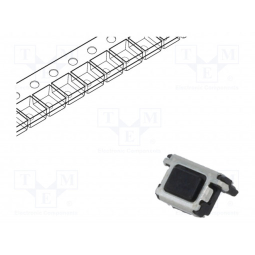 EVPAEDB2A; Microswitch TACT; SPST; Pos: 2; 0.015A/15VDC; SMT; none; 3N; 0.95mm; PANASONIC