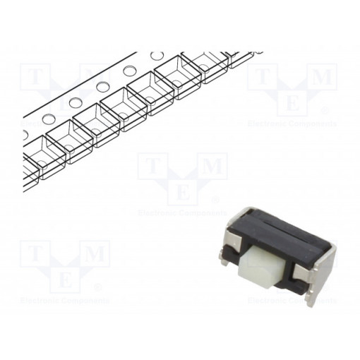 EVPAKE31A; Microswitch TACT; SPST; Pos: 2; 0.02A/15VDC; SMT; none; 1.6N; 1.6mm; PANASONIC