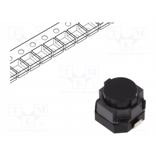 EVPASAC1A; Microswitch TACT; SPST; Pos: 2; 0.05A/12VDC; SMT; none; 1.6N; 5mm; PANASONIC