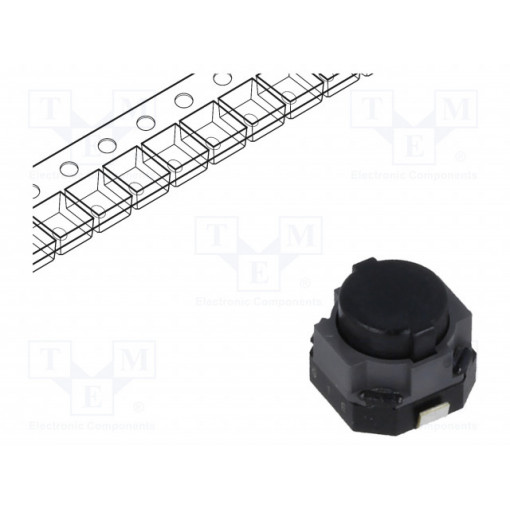 EVPASBC1A; Microswitch TACT; SPST; Pos: 2; 0.05A/12VDC; SMT; none; 2N; 5mm; PANASONIC