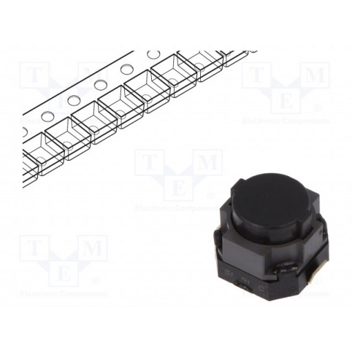 EVPASDC1A; Microswitch TACT; SPST; Pos: 2; 0.05A/12VDC; SMT; none; 2.5N; 5mm; PANASONIC
