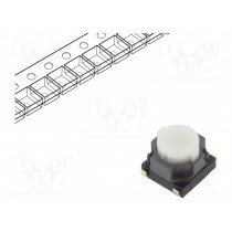 EVQP1K05M; Microswitch TACT; SPST; Pos: 2; 0.02A/15VDC; SMT; none; 6.1x6x3.5mm; PANASONIC