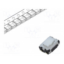 EVQP2202W; Microswitch TACT; SPST; Pos: 2; 0.02A/15VDC; SMT; none; 2.5mm; white; PANASONIC