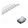 EVQP2402W; Microswitch TACT; SPST; Pos: 2; 0.02A/15VDC; SMT; none; 2.5mm; white; PANASONIC
