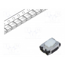 EVQP2402W; Microswitch TACT; SPST; Pos: 2; 0.02A/15VDC; SMT; none; 2.5mm; white; PANASONIC