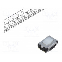 EVQP2602M; Microswitch TACT; SPST; Pos: 2; 0.02A/15VDC; SMT; none; 2.1mm; white; PANASONIC
