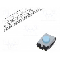 EVQP2H02B; Microswitch TACT; SPST; Pos: 2; 0.02A/15VDC; SMT; none; 2.5mm; blue; PANASONIC