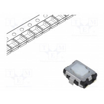 EVQP2P02M; Microswitch TACT; SPST; Pos: 2; 0.02A/15VDC; SMT; none; 2.1mm; white; PANASONIC