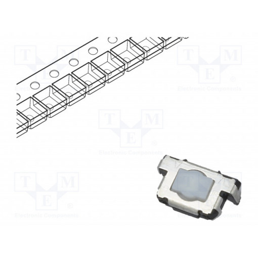 EVQP40B3M; Microswitch TACT; SPST; Pos: 2; 0.02A/12VDC; SMT; 6x3.5x3.5mm; PANASONIC