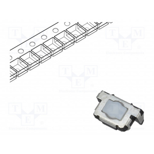 EVQP46B3M; Microswitch TACT; SPST; Pos: 2; 0.02A/12VDC; SMT; 6x3.5x3.5mm; PANASONIC