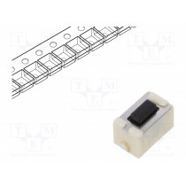 EVQPE104K; Microswitch TACT; SPST; Pos: 2; 0.05A/12VDC; 6x3.5x3.5mm; 4.3mm; PANASONIC