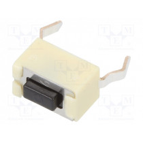 EVQPE504K; Microswitch TACT; SPST; Pos: 2; 0.05A/12VDC; 6x3.5x3.5mm; 4.3mm; PANASONIC