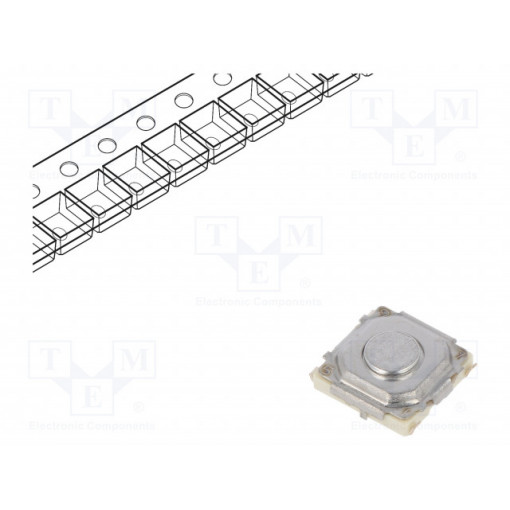 EVQPT9A15; Microswitch TACT; SPST; Pos: 2; 0.02A/15VDC; SMT; none; 1.6N; 1.5mm; PANASONIC